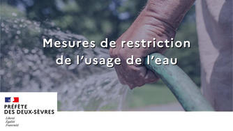 Restriction des usages de l’eau : Thouet-Thouaret-Argenton - Sèvre Niortaise Marais poitevin