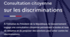 Consultation citoyenne sur les discriminations