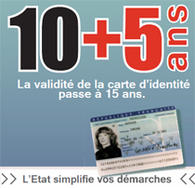  La carte nationale d’identité est valide 15 ans à partir du 1er janvier 2014
